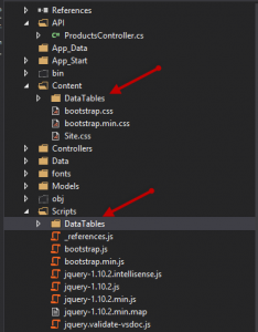 Using JQuery DataTables with ASP.NET Web API
