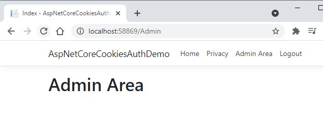 ASP.NET Core Cookies Authentication Logout Feature