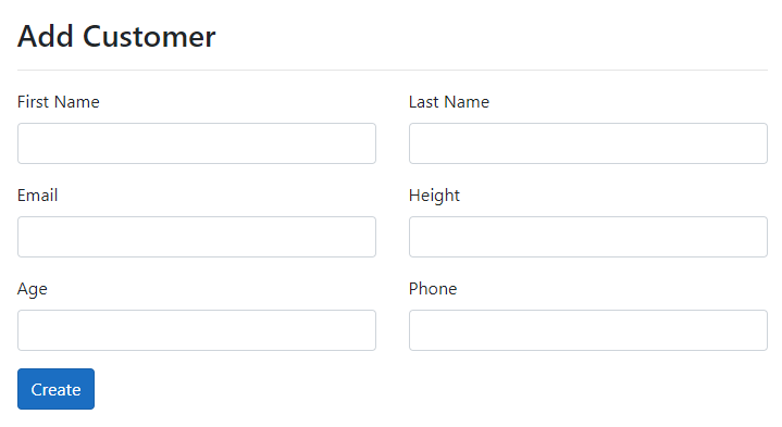 ASP.NET Core Form to Test FluentValidators features