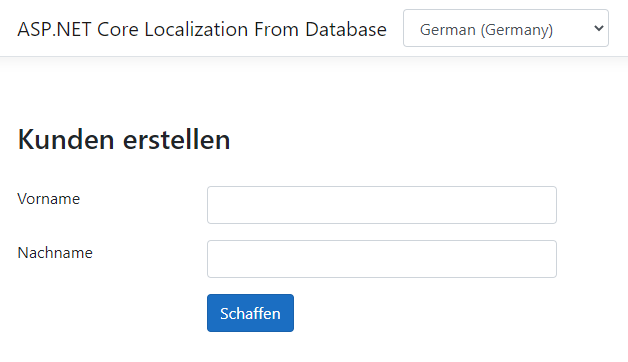 ASP.NET Localization Loading German Language Strings from Database