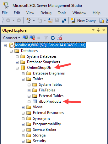 Access SQL Server in Docker Container using SSMS