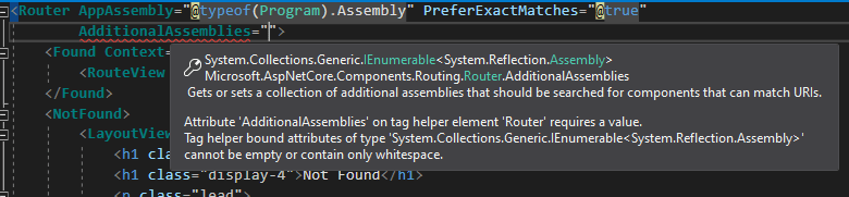 Blazor App Additional Routes from External Assemblies