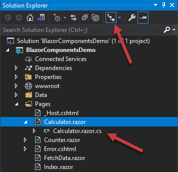 Blazor Component Partial Class to Separate Code from View