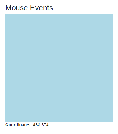 Blazor Mouse Move Event Example