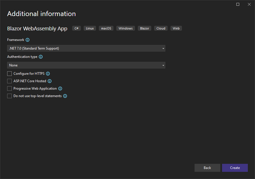 Blazor WebAssembly App using .NET 7 and Clean Architecture