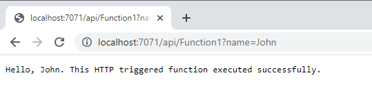 Browse Azure Functions App Locally in Browser