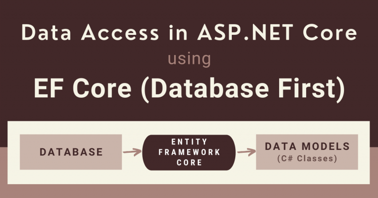 Read more about the article Data Access in ASP.NET Core using EF Core (Database First)