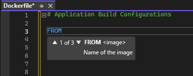 Dockerfile Commands Intellisense in Visual Studio