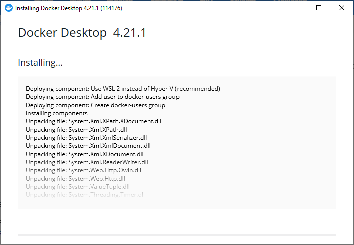 Installing Docker for Desktop on Windows