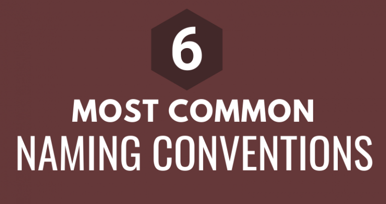 Read more about the article 6 Most Common Naming Conventions (Infographic)