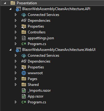 Presentation-Layer-of-Blazor-WebAssembly-App-using-Clean-Architecture