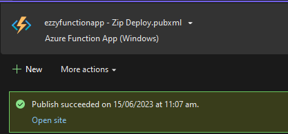 Publishing Azure Functions Apps from Visual Studio 2022