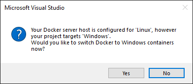 Switch Docker to Windows Containers